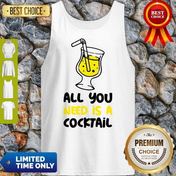 Official All You Need Is A Cocktail Slim Fit Tank Top