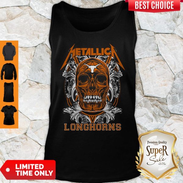 Skull Metallica Texas LonghorSkull Metallica Texas Longhorns Football Fish Shirtns Football Fish Tank Top