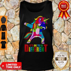 Official Autism Unicorn It’s Ok To Be Different Tank Top