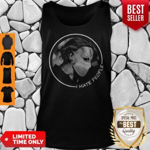 Official Michael Myers Face Mask I Hate People Tank Top