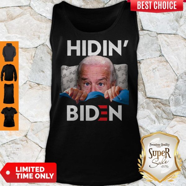 Hiding From Biden For President 2020 Funny Political Tank Top