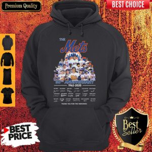 The Mets 58th Anniversary 1962-2020 Thank You For The Memories Signatures Hoodie