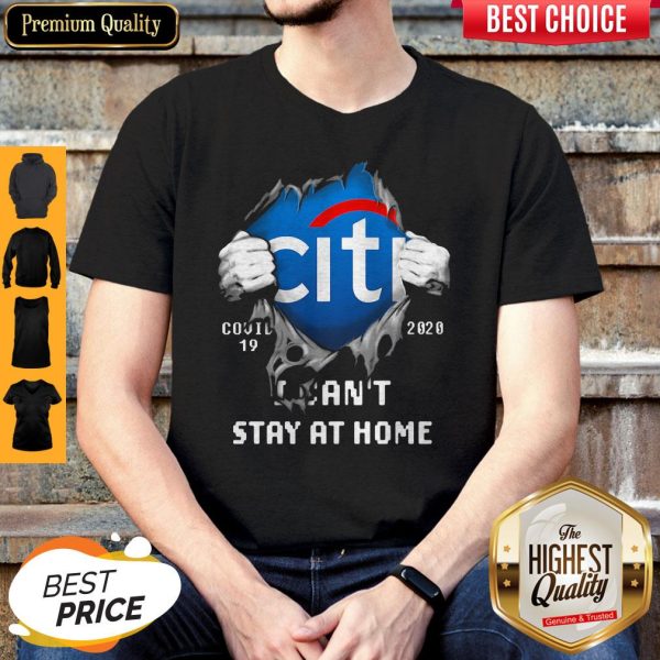 Top Blodd Insides Citibank Covid-19 2020 I Can't Stay At Home Shirt