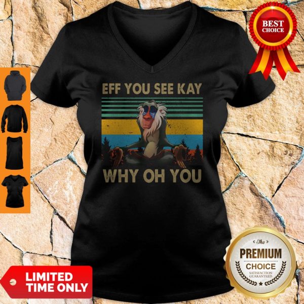 Official Eff You See Kay Why Oh You Vintage V-neck