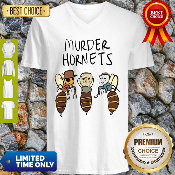 Official Murder Hornets Bees Freddy Jason Myers V-neck