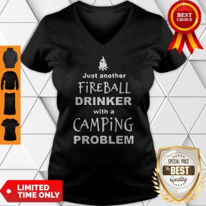 Official Fireball Drinker With A Camping Problem V-neck