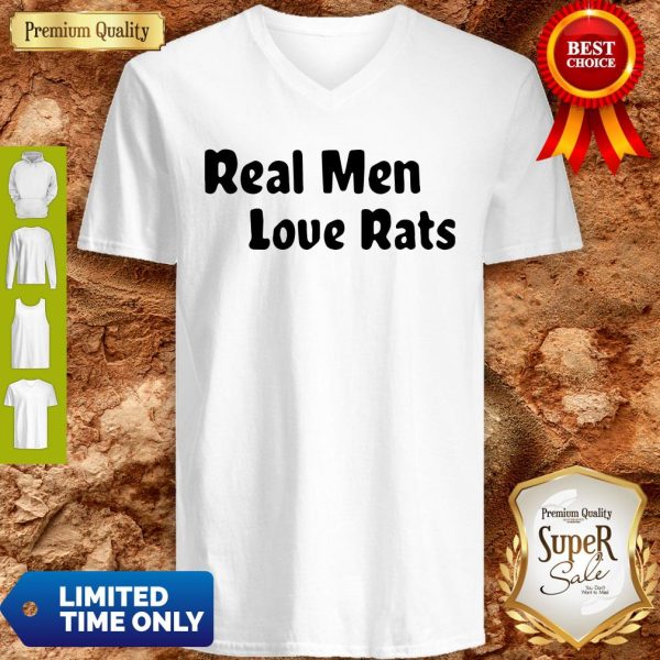 Official Real Men Love Rats V-neck