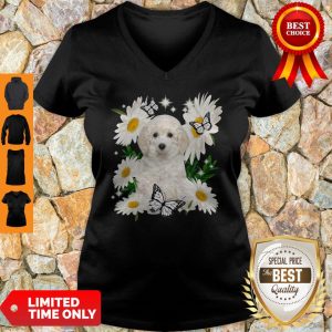 Official Toy Poodle Daisy Flower Classic V-neck