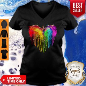 Official Rainbow Dragon Heart V-neck