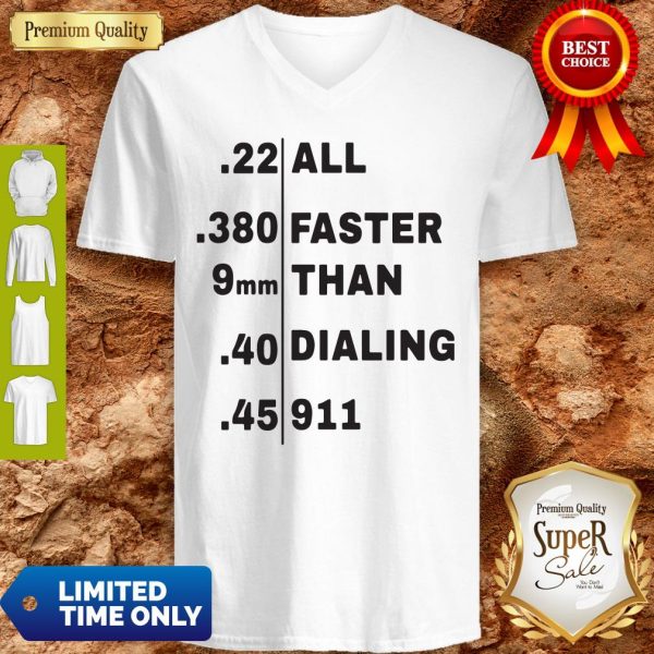 Official All Faster Than Dialing 911 V-neck
