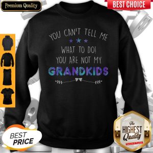 You Can't Tell Me What To Do You Are Not My Grandkids Stars Sweatshirt