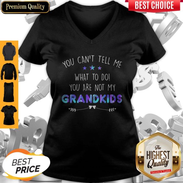 You Can't Tell Me What To Do You Are Not My Grandkids Stars V-neck