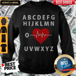 A B C D E F G H Love Heart Heartbeat Sweatshirt