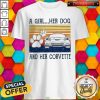 A Girl Her Dog And Her Corvette Vintage Shirt