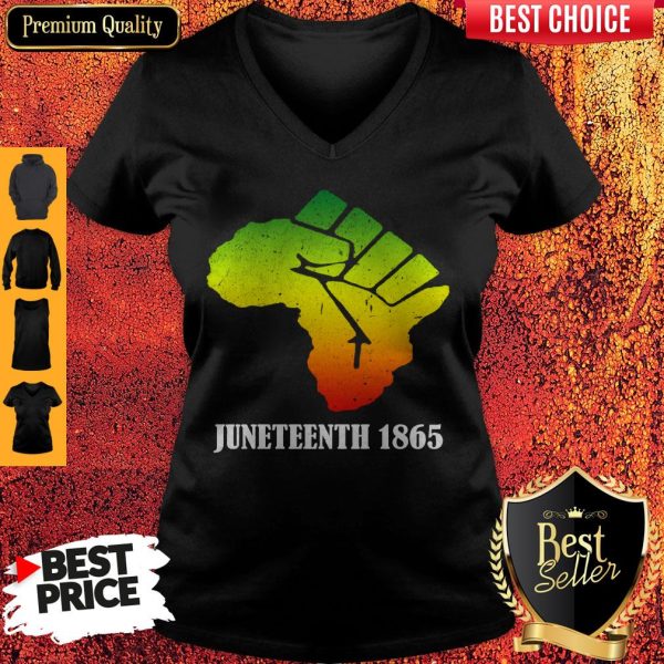 Africa Black Lives Matter Juneteenth 1865 V-neck