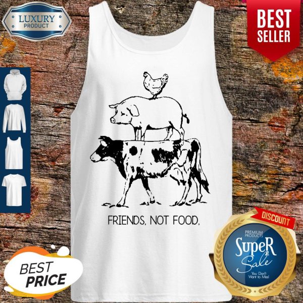Animal Chicken Pig Cow Friends Not Food Tank Top