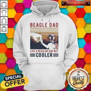 Beagle Dad Like A Regular Dad But Cooler Happy Father’s Day Hoodie
