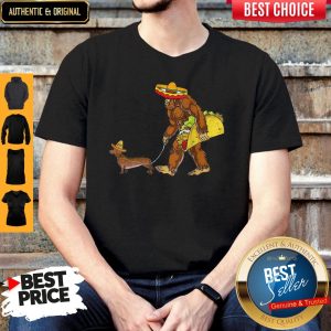 Bigfoot And Dachshund Tacos Sombreros Cinco De Mayo Shirt