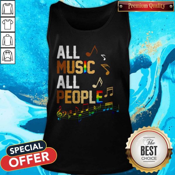 Black Lives Matter All Music All People Tank Top