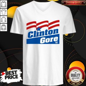 Clinton Gore 92 Elections Political Maglietta V-neck