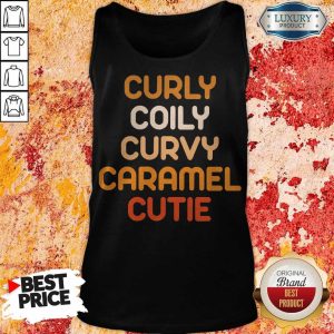 Curly Coily Curvy Caramel Cutie BLM Tank Top