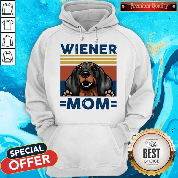 Dachshund Wiener Mom Vintage Hoodie
