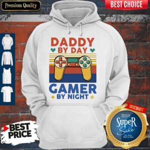 Daddy By Day Gamer By Night Vintage Hoodie