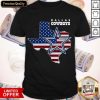 Dallas Cowboys American Map Flag Shirt