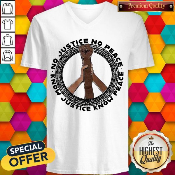 Etc Tacoma No Justice No Peace Know Justice Know Peace V-neck