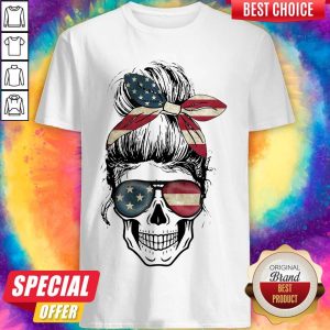 Independence Day Skull Lady America Shirt
