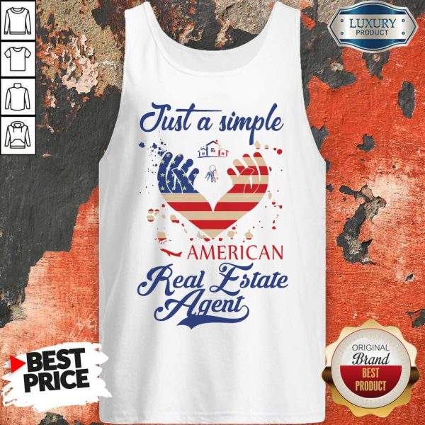 Just A Simple American Real Estate Agent Tank Top