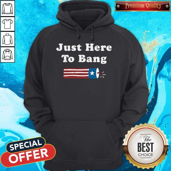 Just Here To Bang Fireworks 4th Of July Hoodie