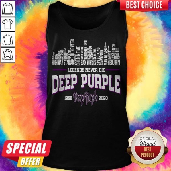 Legends Never Die Deep Purple 1968-2020 Tank Top