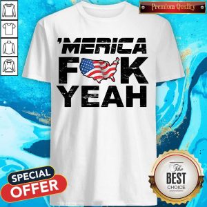 'Merica Fuck Yeah Funny 4th Of July Short Sleeve Shirt
