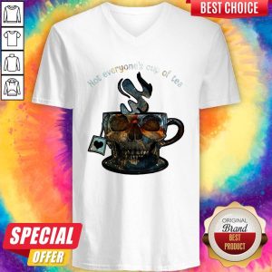 Not Everyone’s Cup Of Tea Skull V-neck