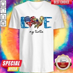 Official American Love My Turtle V-neck
