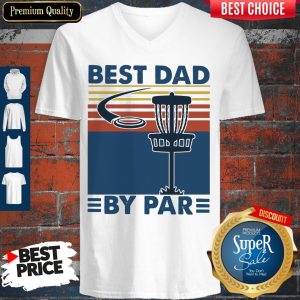 Official Best Dad By Par Vintage V-neck