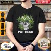 Official Cannabis Skull Weed Pot Head Shirt