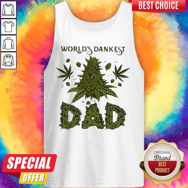 Official Cannabis Worlds Dankest Dad Tank Top