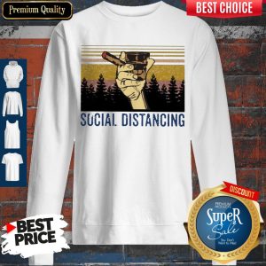 Official Cigar Social Distancing Vintage Sweatshirt