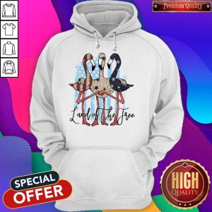Official Flamingos Land Of The Tree Hoodie