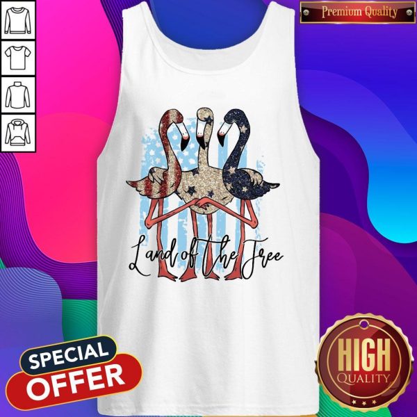 Official Flamingos Land Of The Tree Tank Top