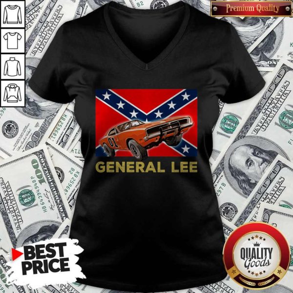 Official General Lee Dixieland Flag V-neck