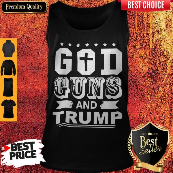Official God Guns And Trump Tank Top