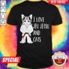 Official I Love Jiu Jitsu And Cats Shirt