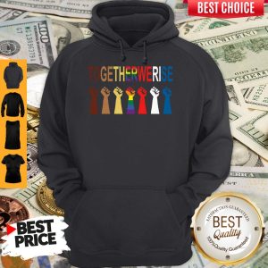 Official LGBT Hands Together We Rise Hoodie