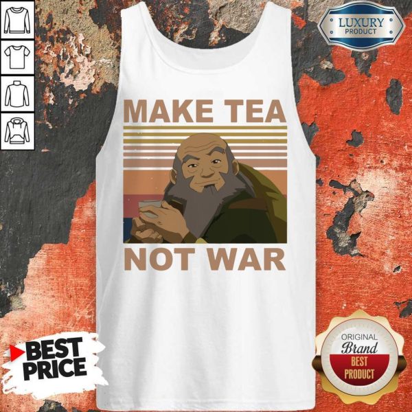 Official Make Tea Not War Vintage Tank Top