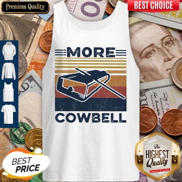 Official More Cowbell Vintage Retro Tank Top