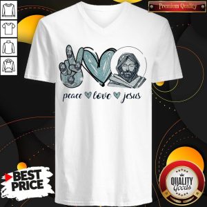 Official Peace Love Jesus Diamond V-neck