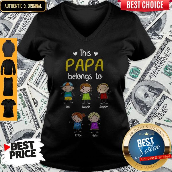 Official Personalized Papa Doodle FD V-neck